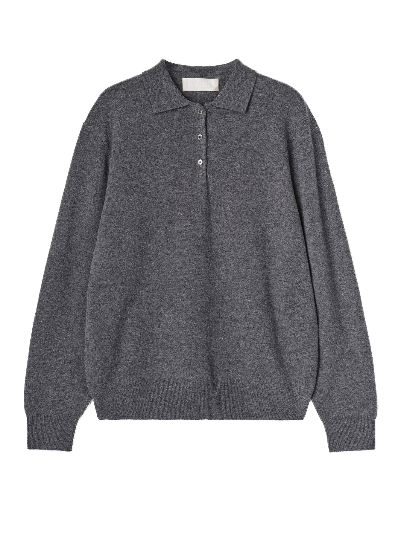 Estate Pique Sweater - Charcoal
