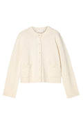 Structured Wool Cardigan - Snowflake