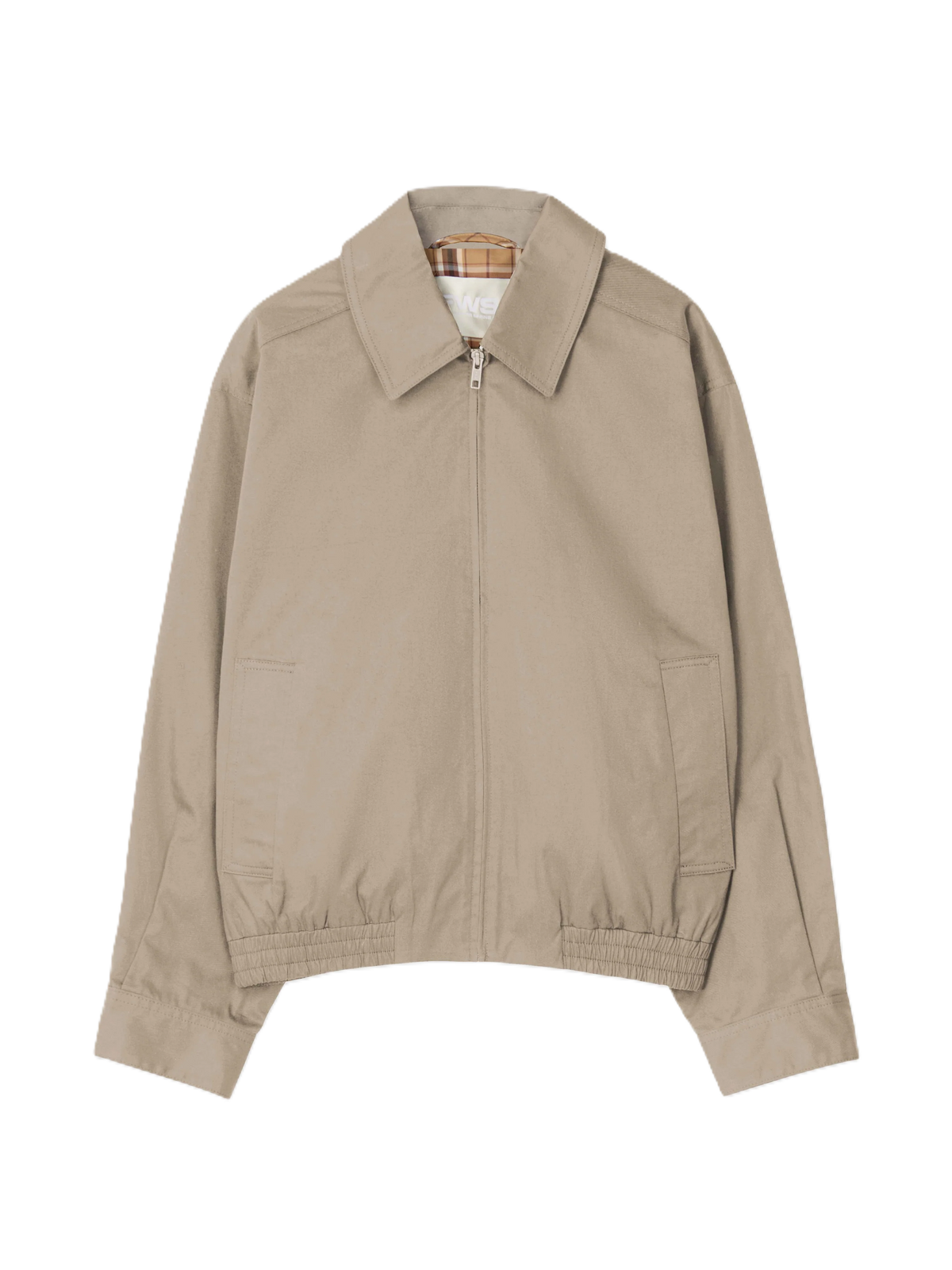 Blouson Zip Up Jacket - Khaki