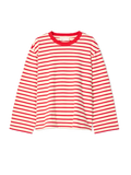 Breton Crewneck Long Sleeve - Cream Red Stripe
