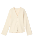 Milano V-Neck Cardigan - Macadamia