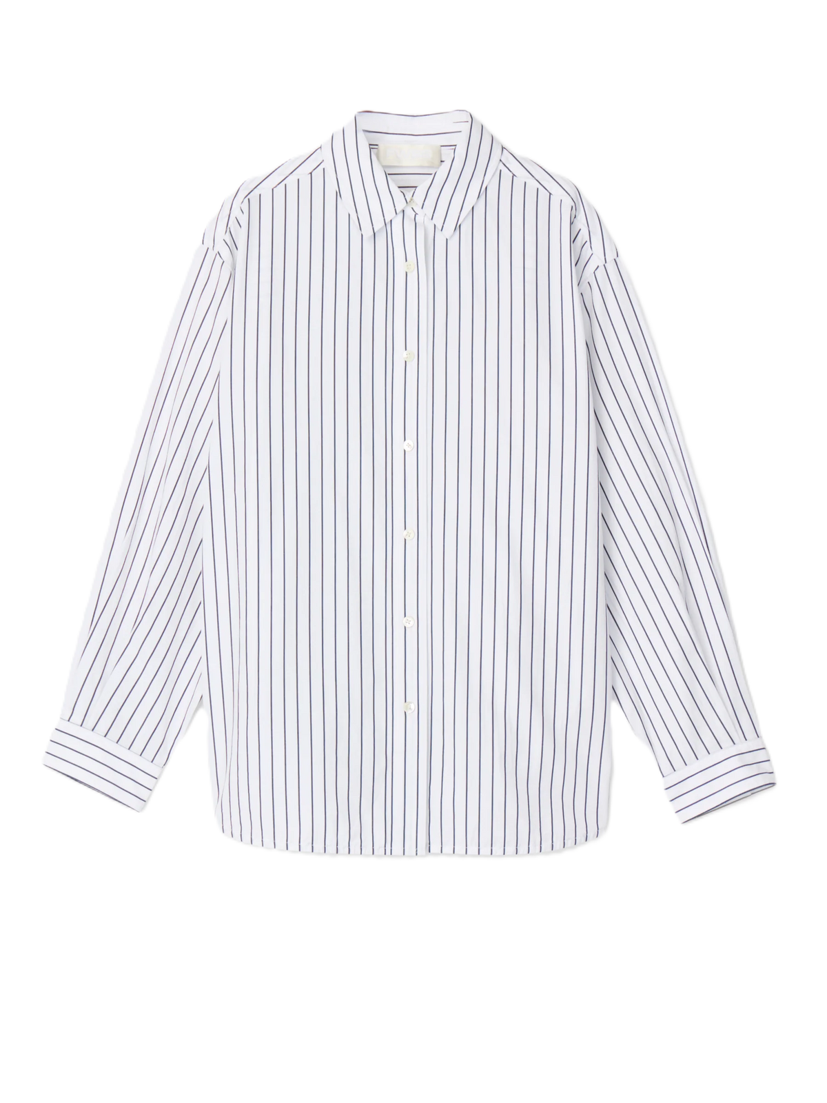 Poplin Workwear Shirt - Black White Stripe