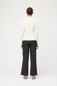 Linen Fisherman Trousers - Jet Black