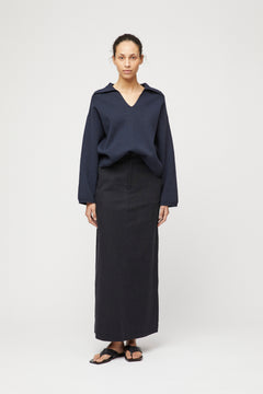 Cotton Storm Knit - Navy