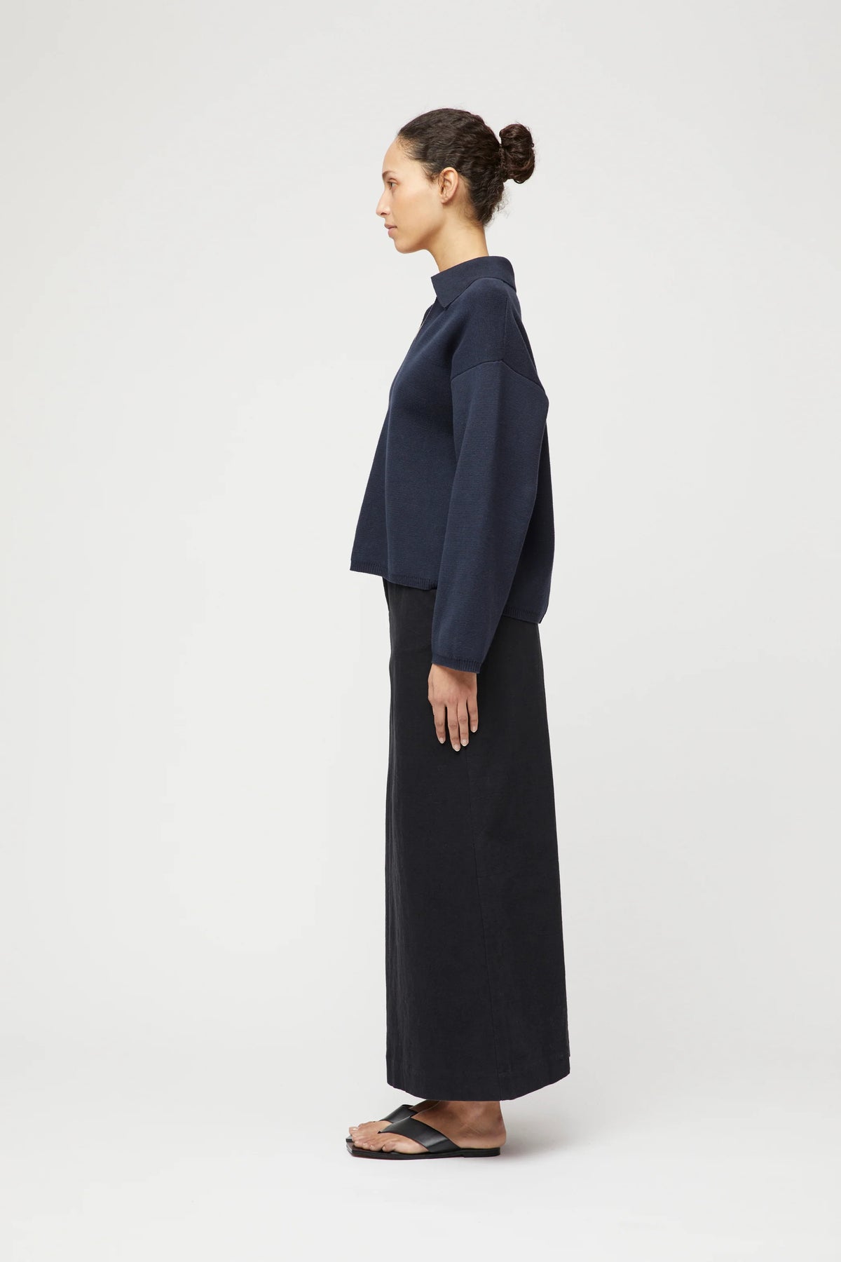 Cotton Storm Knit - Navy