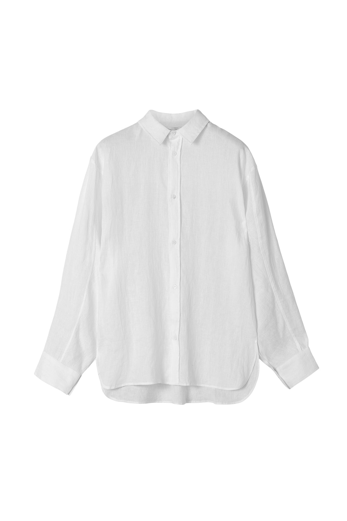 Linen Coastal Shirt - Jet Stream White
