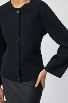Milano Knit Blazer - Jet Black