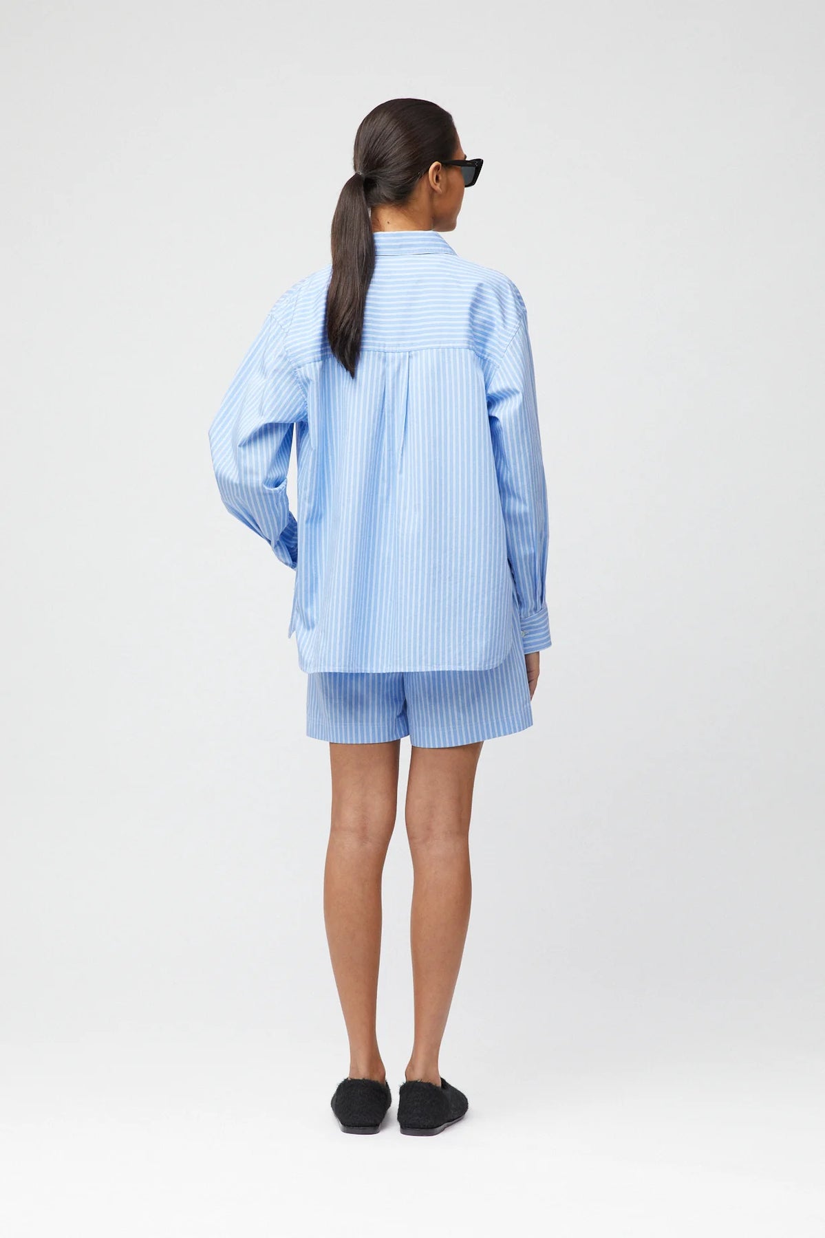 Coastal Shirt - Blue White Double Pinstripe