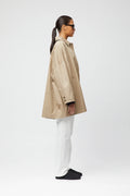 Marine Oversized Trench Coat - Khaki