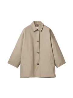Marine Oversized Trench Coat - Khaki