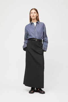 Coastal Shirt - Navy Blue White Stripe