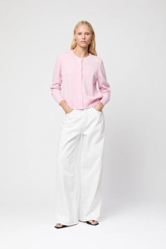 Classic Wool Cardigan - Ballet Pink