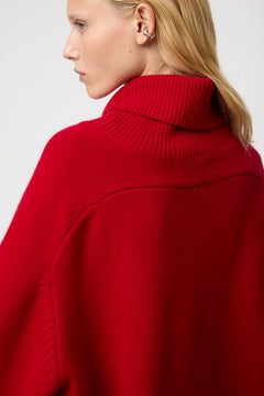 Issa Turtleneck Sweater - Crimson
