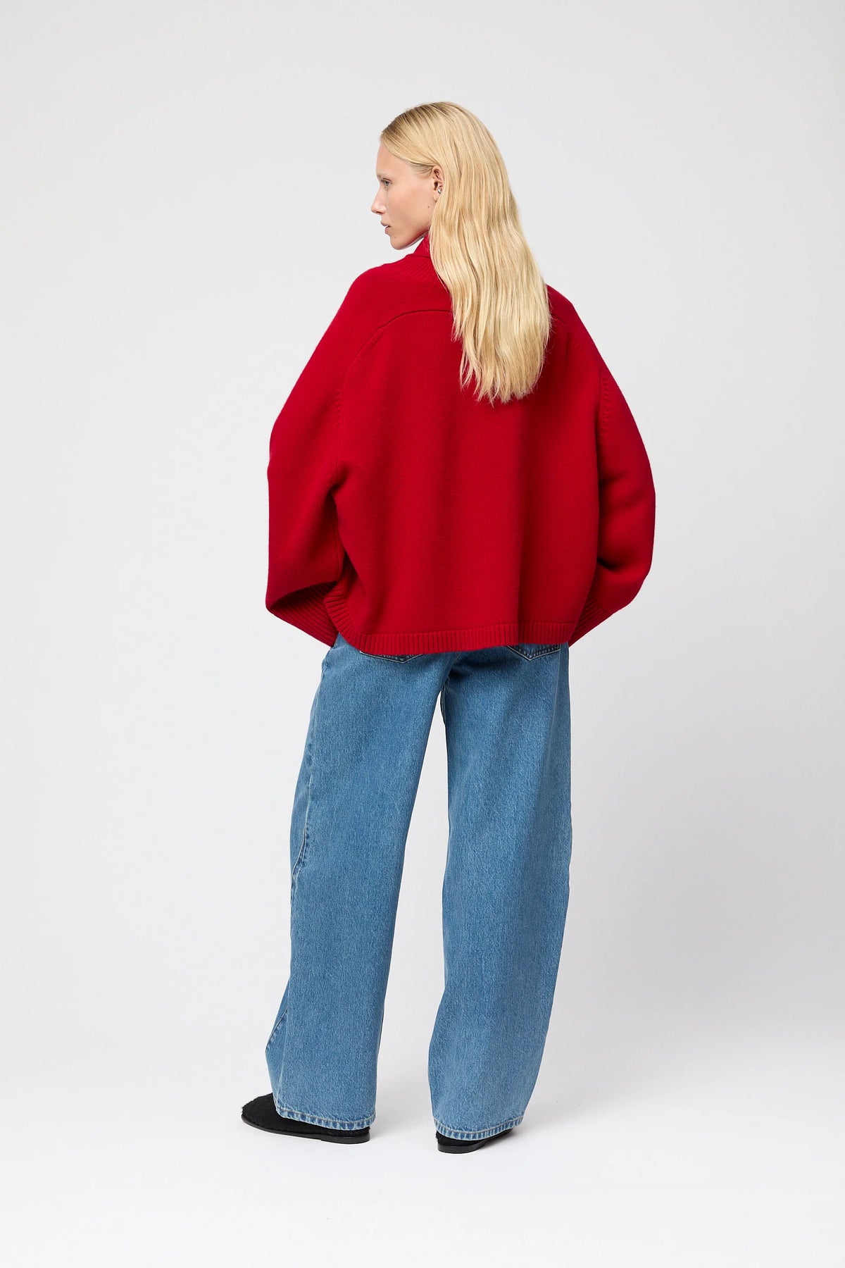 Issa Turtleneck Sweater - Crimson