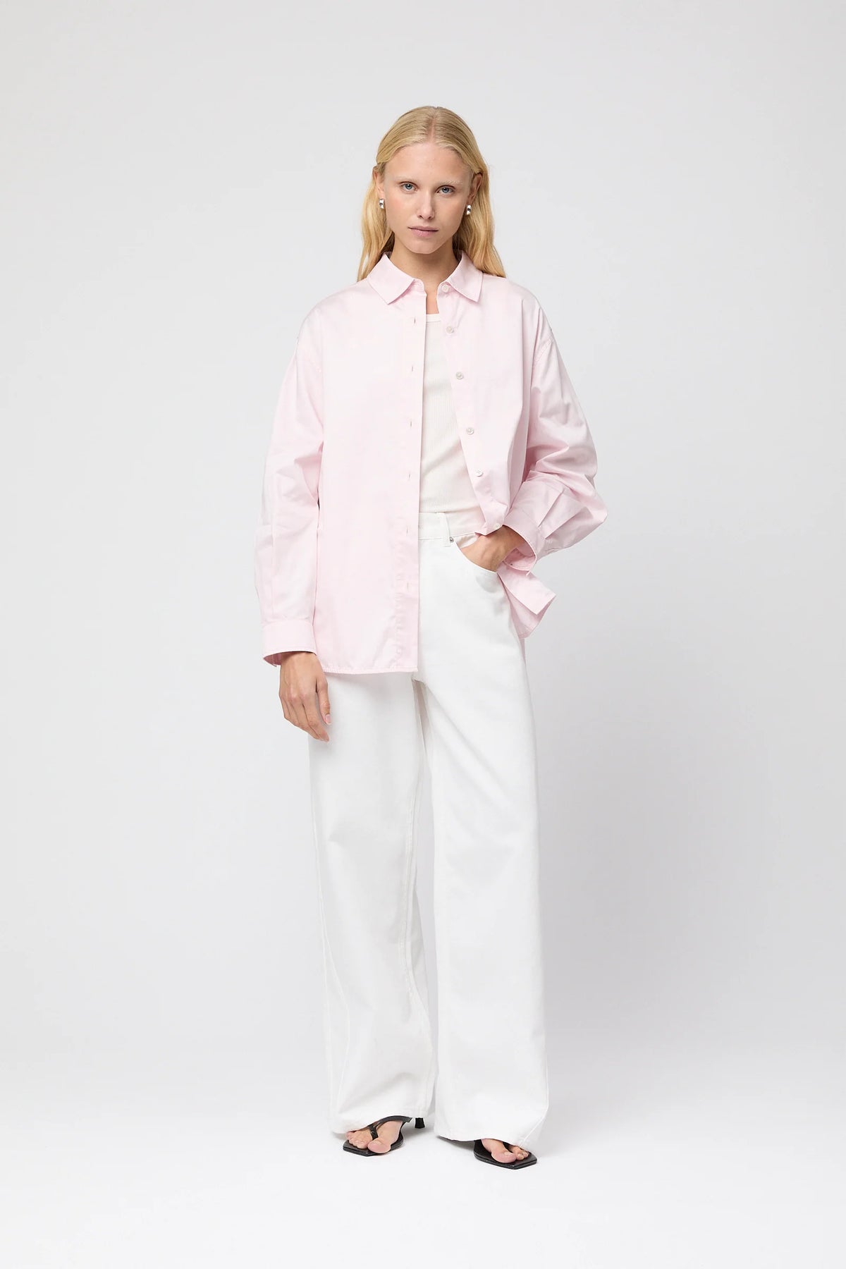 Poplin Workwear Shirt - Pastel Pink