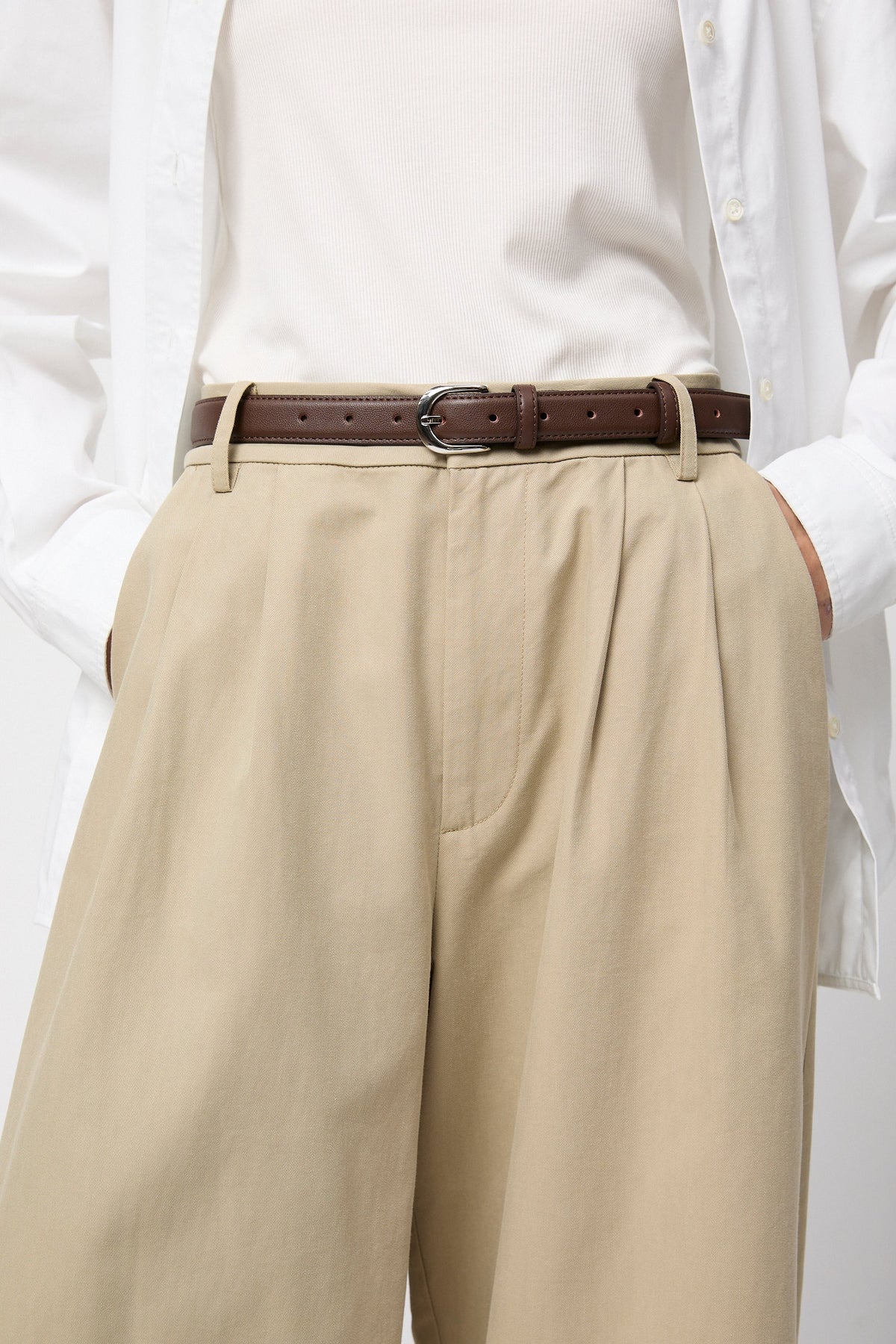 Classic Leather Belt - Chocolate Brown