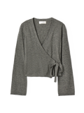 Ballet Wrap Cardigan - Mid Grey
