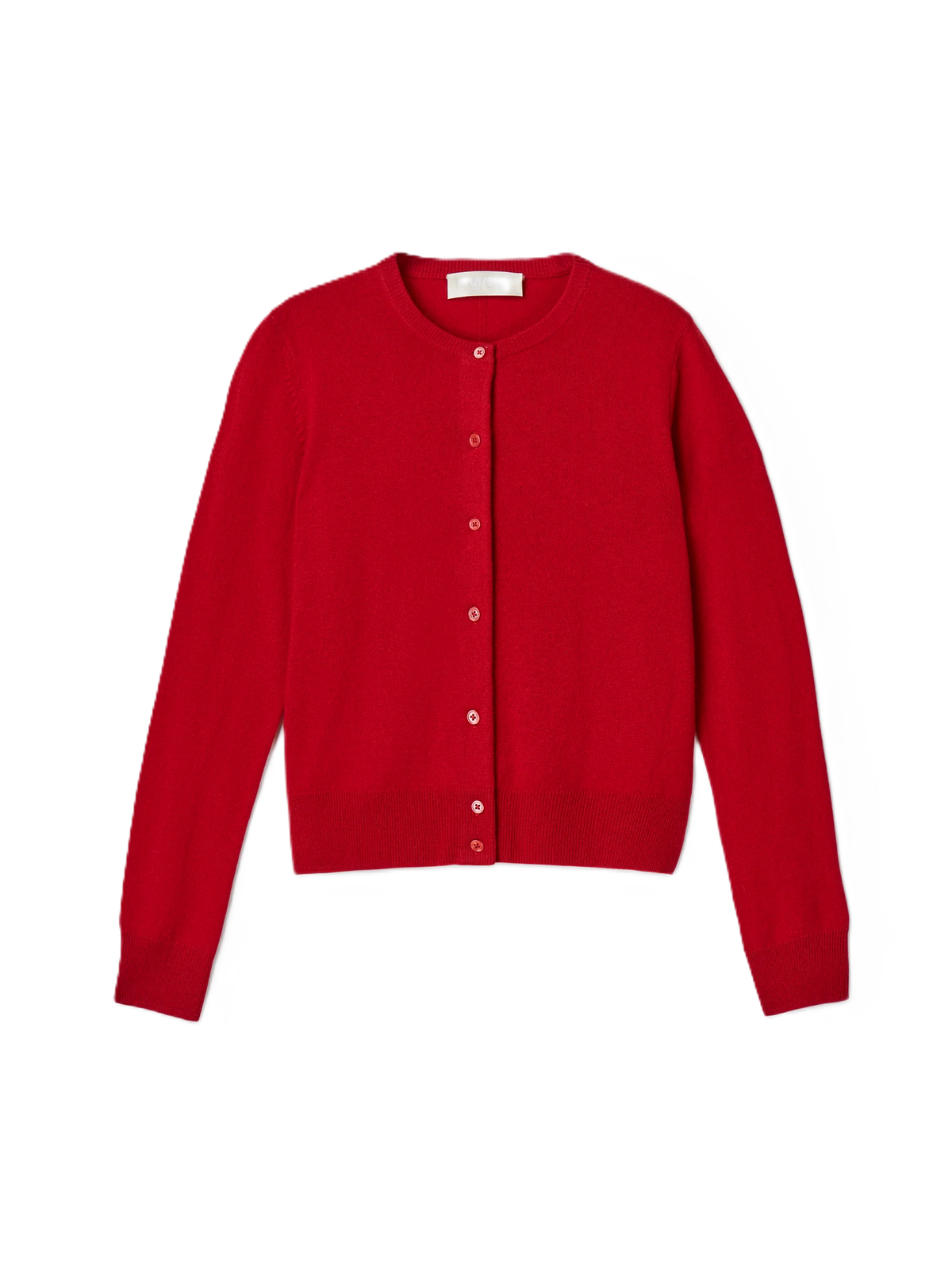 Classic Wool Cardigan - Crimson