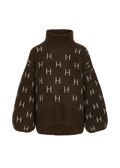 Fam Short Sweater - Dark Earth