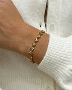 Flower Bracelet - Gold