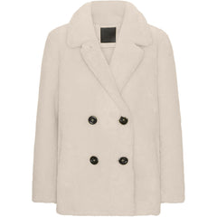 Fiona Short Coat Without Fur - Beige