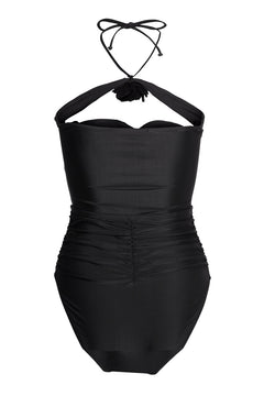 Flower Swimsuit - Black