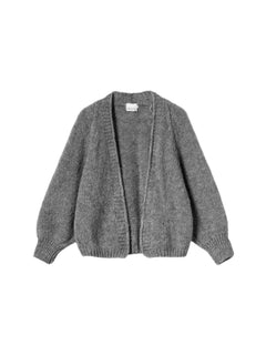 Fora Knit Cardigan - Dark Grey Melange