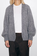 Fora Knit Cardigan - Dark Grey Melange