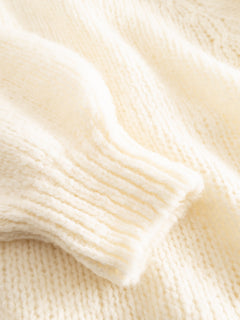 Fora Knit Cardigan - White