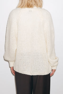 Fora Knit Cardigan - White