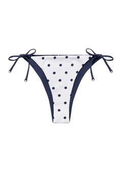 Polka Dot Iliana Reversible Bottom - White/Navy