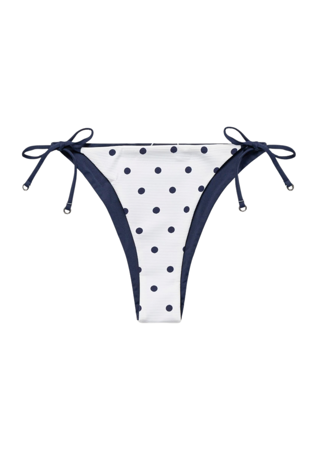 Polka Dot Iliana Reversible Bottom - White/Navy