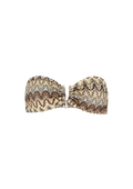Amber Bandeau Bikini Top - Mocha Brown