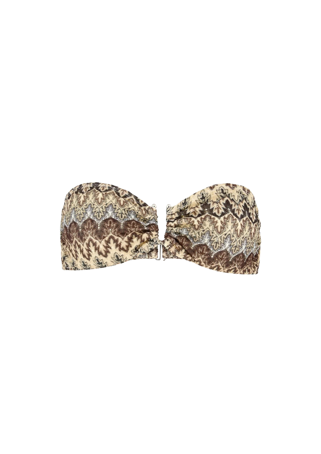 Amber Bandeau Bikini Top - Mocha Brown