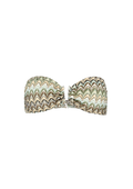 Amber Bandeau Bikini Top - Beetle Green