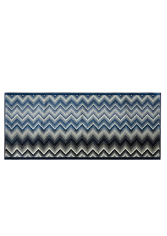Marea Bath Mat - Blue/White