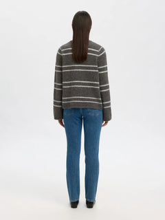 Lulu Ls Knit Half Zip - Medium Grey Melange Lgm