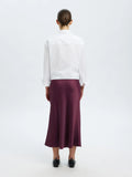 Lena Hw Midi Skirt - Fig