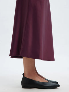 Lena Hw Midi Skirt - Fig