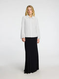 Dahlia Ls Broderi Shirt Noos - Bright White