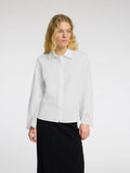 Dahlia Ls Broderi Shirt Noos - Bright White
