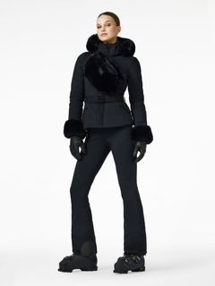 Giselle Ski Jacket Faux - Black