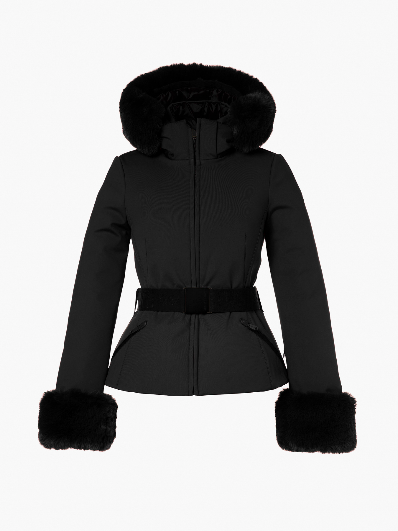 Giselle Ski Jacket Faux - Black