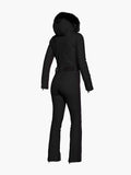 Parry Ski Jumpsuit Faux Border - Black