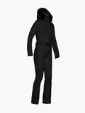 Parry Ski Jumpsuit Faux Border - Black