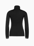 Mira Long Sleeve Knit Sweater - Black