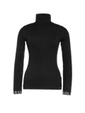 Mira Long Sleeve Knit Sweater - Black