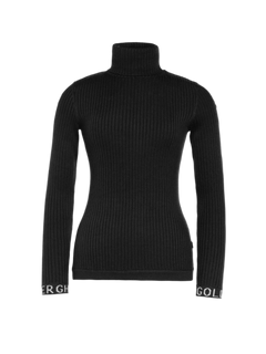 Mira Long Sleeve Knit Sweater - Black