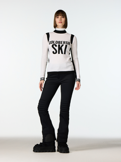 Noemi Long Sleeve Knit Sweater - White