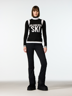 Noemi Long Sleeve Knit Sweater - Black